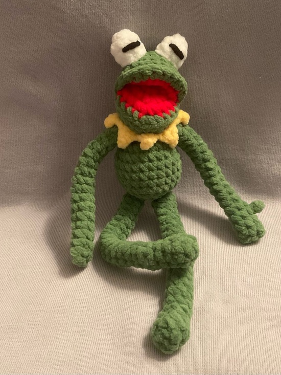 Accessories - Crochet Muppets Kermit the Frog handmade amigurumi doll